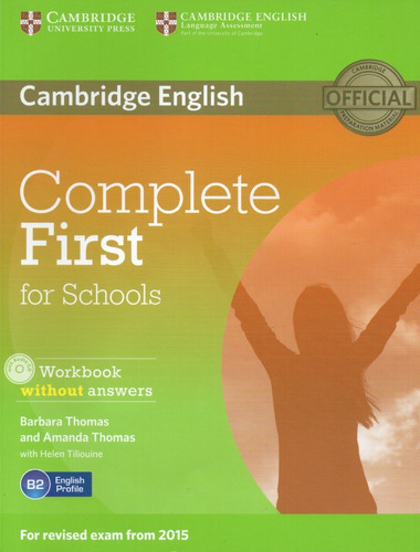 Complete First For Schools Workbook Book Without Answers +cd