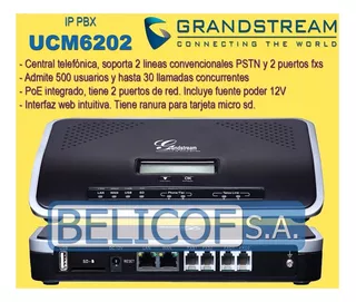 Grandstream UCM6102 centralino ip 2fxo 2fxs