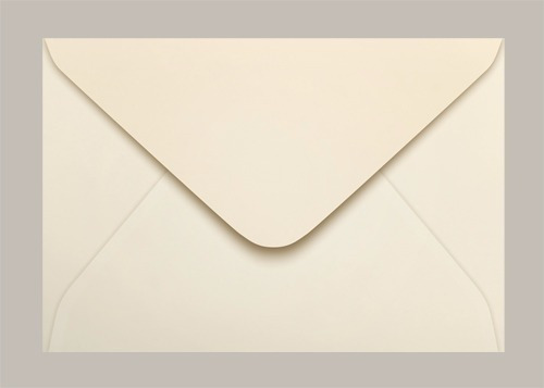 Envelope Convite Colorido Preto 16x23 100 Unidades Scrity Cor Marfim