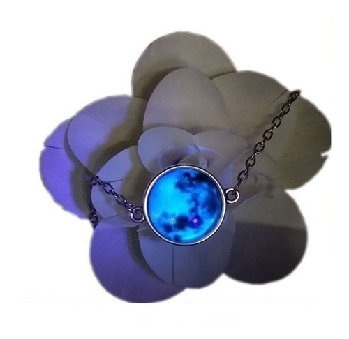 Pulsera Brazalete Luna Llena Brilla En La Obscuridad Moon