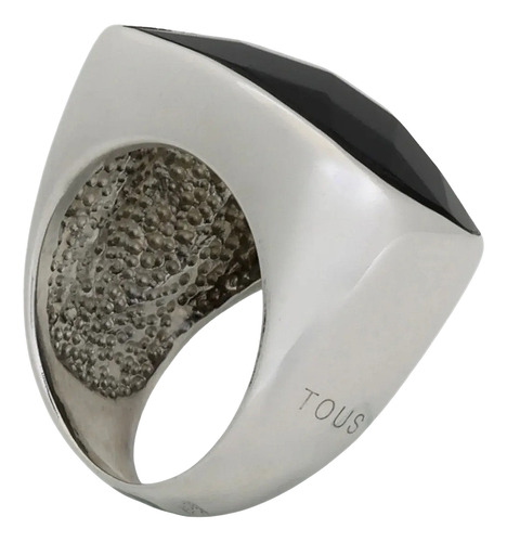 Anillo Tous Tulipan De Onix En Plata 925 9,6 G Numero 5,5 Plata 5,5 (Usado)