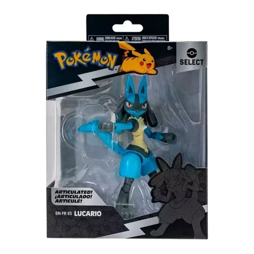 Lucario Pokemon Select Jazwares Muñeco Figura Juguete Origin