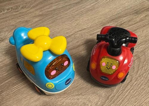 Autos Vtech Tut Tut Bólidos (pack 2 Unidades) Helicóptero Y Charlie Quad (Usado)