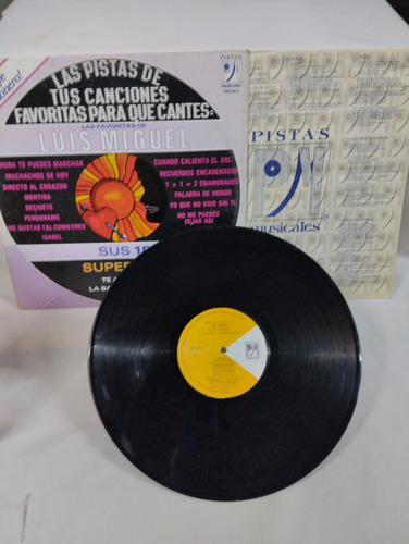 Lp's De Luis Miguel 15 Exitos Y Vinil Pequeño (Usado)