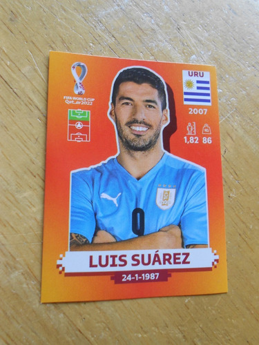 Figuritas Qatar Mundial - Luis Suarez - Panini - Original