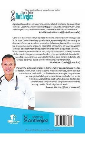 Vive Al Estilo Antivejez Principios Para Permanecer, de MENDEZ, DR. JUAN CARLOS. Editorial PanHouse en español