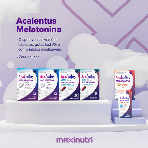 Acalentus Melatonina + Camomila Mastigável 30 Comprimidos Camomila
