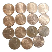 Comprar Estados Unidos - Lote 15 Monedas De One Cent - Década Del 90