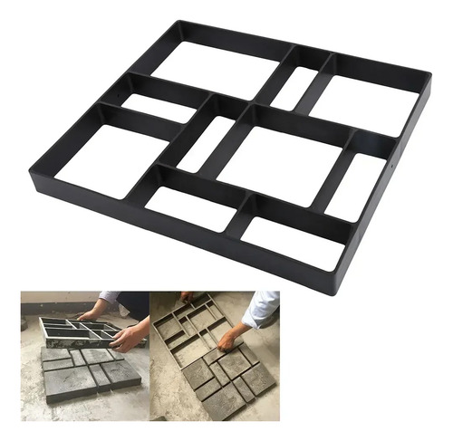4 Formas Easy Piso Jardim Decoração Pedras Passeio Cimento D