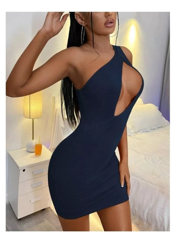 Vestido De Dama Ajustado Con Abertura