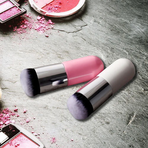 2 Piezas Brocha Para Base Brocha De Maquillaje Gordita Broch
