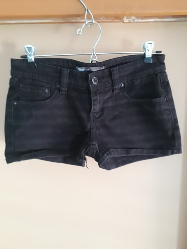 Short De Jean Negro Para Niña Levi..elastizado