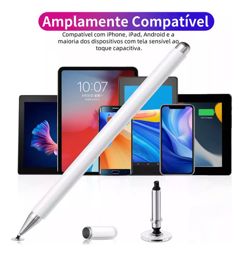 Teclado E Mouse Bluetooth + Capa + Lápis Stylus + Suporte Para iPad 9ª/8ª/7ª Geração 10.2'' Cor Preto
