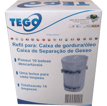 Kit 2 Refil Multitego10 P/cx De Gordura/separação Gesso Tego