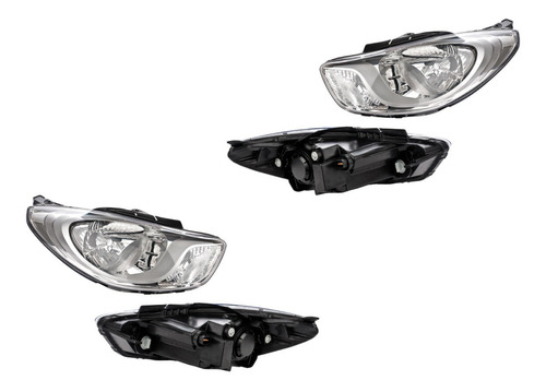 Par De Faros Depo Para Hyundai I10 2011 2012 2013