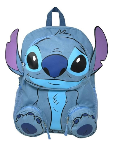 Stitch Disney Mochila Backpack Fast Forward Con 3 Bolsas