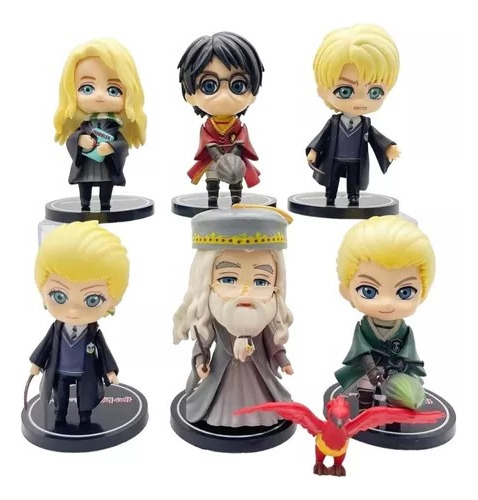 Muñecos Harry Potter Albus Malfoy Luna Coleccion X6 Figuras