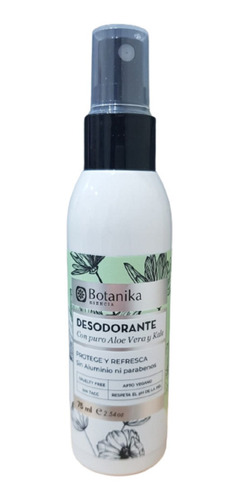 Desodorante Botanika Con Aloe Vera Y Kale Spray 75 Ml