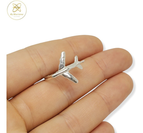 Anillo Plata Avion