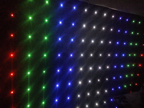 Cortina Led Balcão Dj- 4,0 X 1,0 M-lateral-palco Show Preto