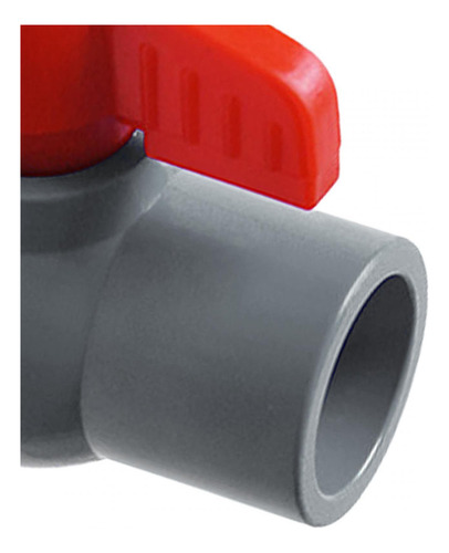 Válvula De Bola De Pvc Para Tratamiento De Agua, Gris 25mm
