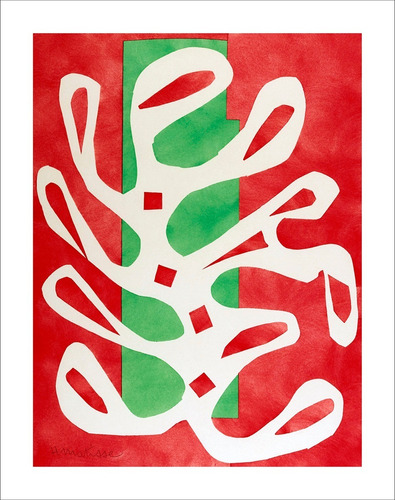 Lamina Fine Art Algas Blancas Matisse 60x76 Cm Myc Arte