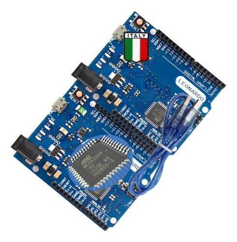 Kit 2x Pcs Italy Para Arduino Leonardo R3 Atmega32u4
