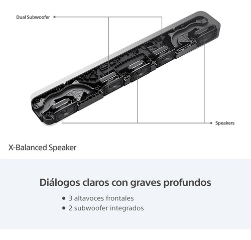 Barra De Sonido De 3.1 Canales Dolby Atmos Ht-s2000 Sony