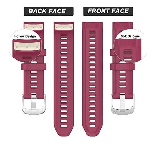 Malla De Silicona Deportiva Garmin Instinct 2s Vino