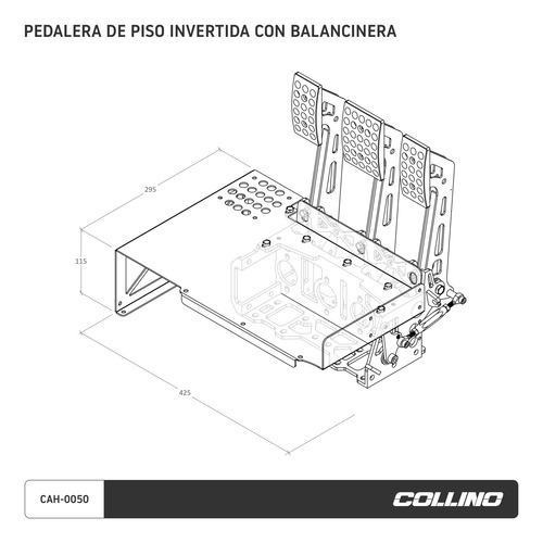 Imagen 4 de 7 de Pedalera Piso Balancinera Bombas Invertidas Collino Cuotas