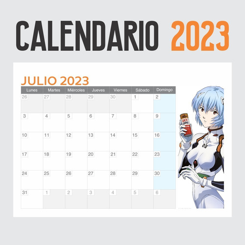Imagen 3 de 6 de Calendario 2023 Anime Evangelion - Animeras