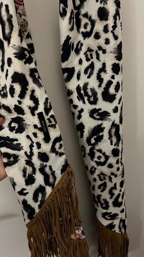 Pashmina Pañuelo Kosiuko Animal Print Bufanda Flecos No Zara Animal Print Animal Print