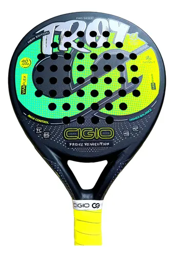 Paleta De Padel Cigio Troy Carbono Reforzada Color Verde Lima