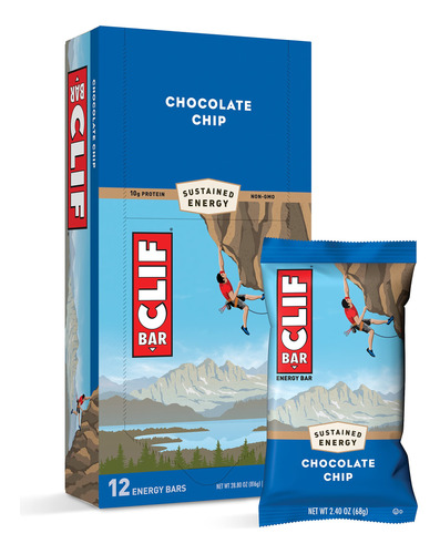 Clif Bars Barras Energticas Con Sabor A Chispas De Chocolate