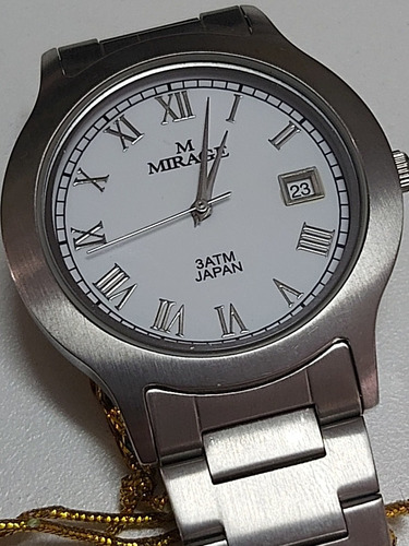 Reloj Mirage De Seiko Japón Hombre Acero Calendario