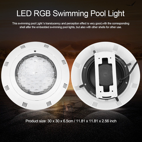 ` 30w 300 Led Rgb Multi-color De La Piscina Subacuática Luz