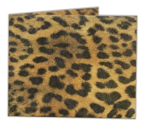 Billetera Papel Irrompible Tyvek Animal Print Leopardo Lerit
