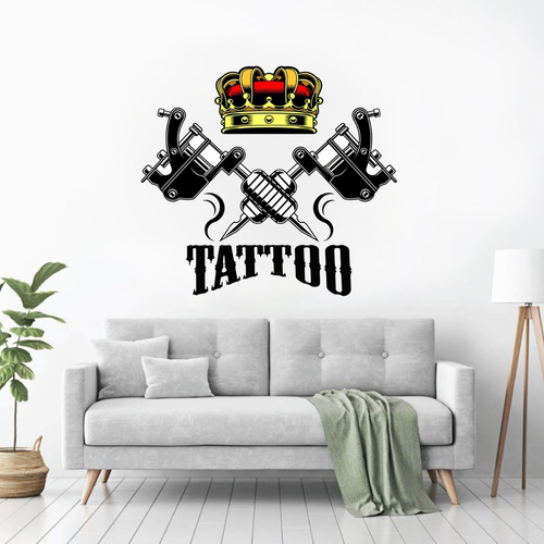 Vinilo Pared Tattoo Salon Color Wall Sticker