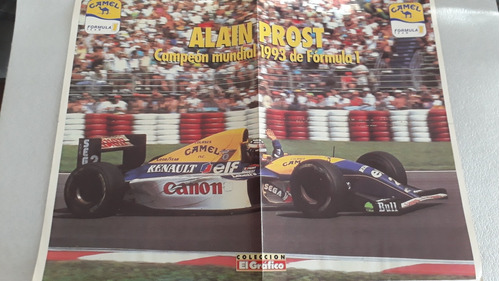 Póster Alain Prost Campeón Mundial 1993 De Fórmula 1
