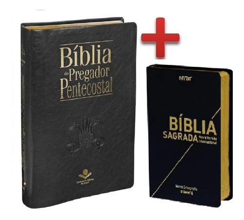 Bíblia Do Pregador Pentecostal + Bíblia Letra Gigante Nvi