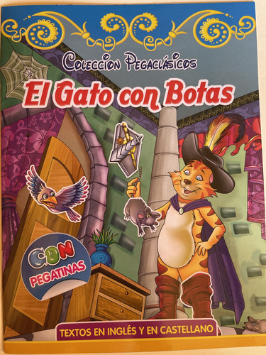 El Gato Con Botas Inglés /español Con Stickers