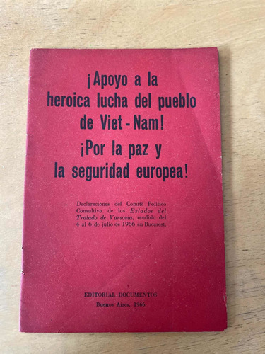 Declaraciones Del Comite Politico Del Tratado De Varsovi