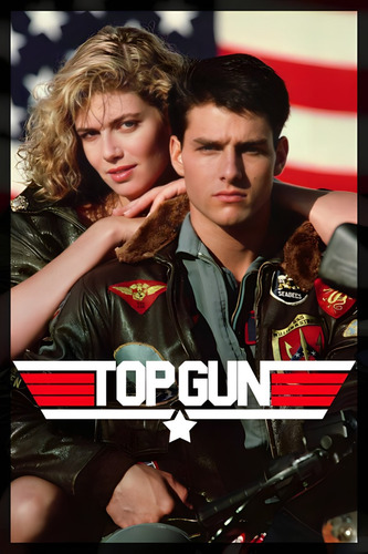Poster Top Gun Autoadhesivo 100x70cm#1708