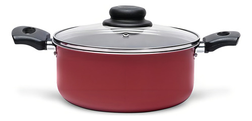 Jogo De Panelas Antiaderente Ruby Vermelho 4 Pçs - Brinox