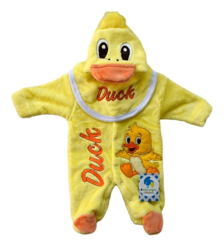 Imagen 1 de 1 de Mameluco Pijama Para Bebé Recién Nacido Patito 0-3 Meses