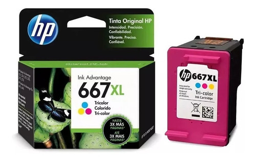 Cartucho Original Hp 667xl Color 2375 2775 2776 2375