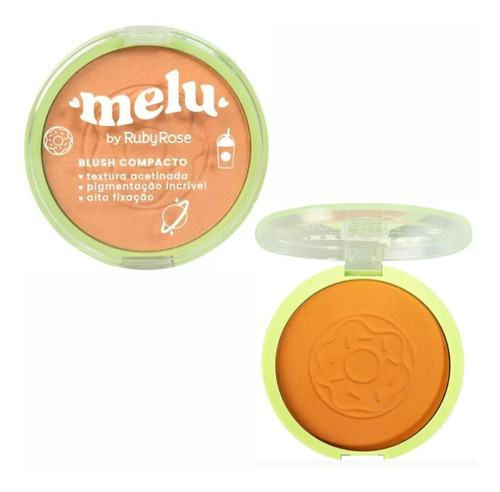 Blush Compacto Melu By Ruby Rose Pumpkin Rr-871/2 10g
