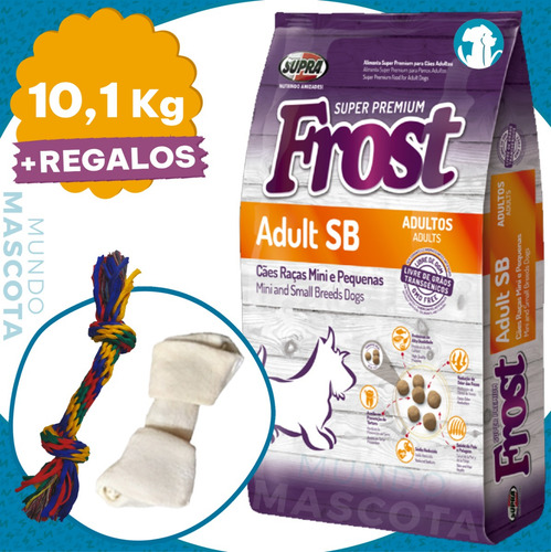 Imagen 1 de 2 de Comida Perro Adulto Frost Raza Pequeña 7,5 + 1 Kg + Regalo