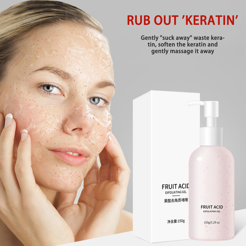 Gel Facial Exfoliante O Fruit, Limpiador Suave De Poros, Mo
