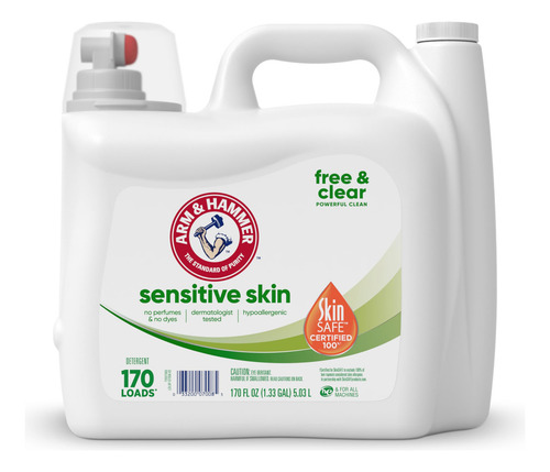 Detergente Líquido Para Ropa Arm & Hammer Sensitive Skin, 5